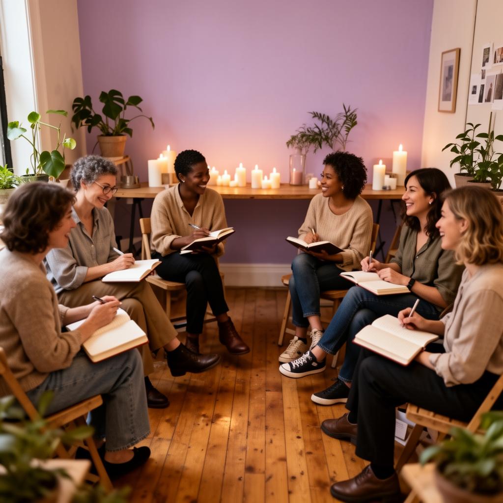 Participants engaging in a curated workshop experience